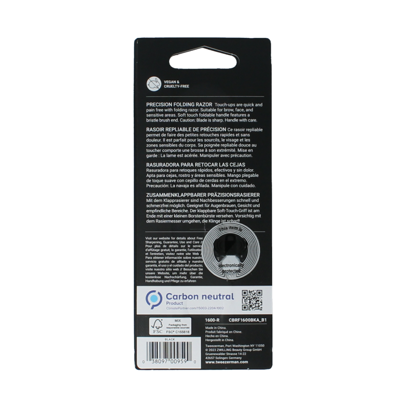 Tweezerman Wenkbrauw scheermesje 1 Stuks