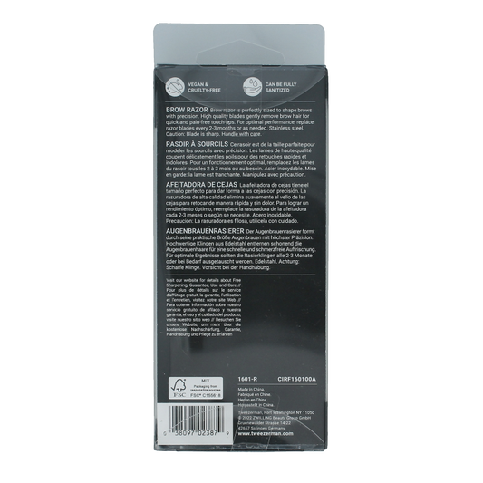Tweezerman Brow razor 1 Stuks