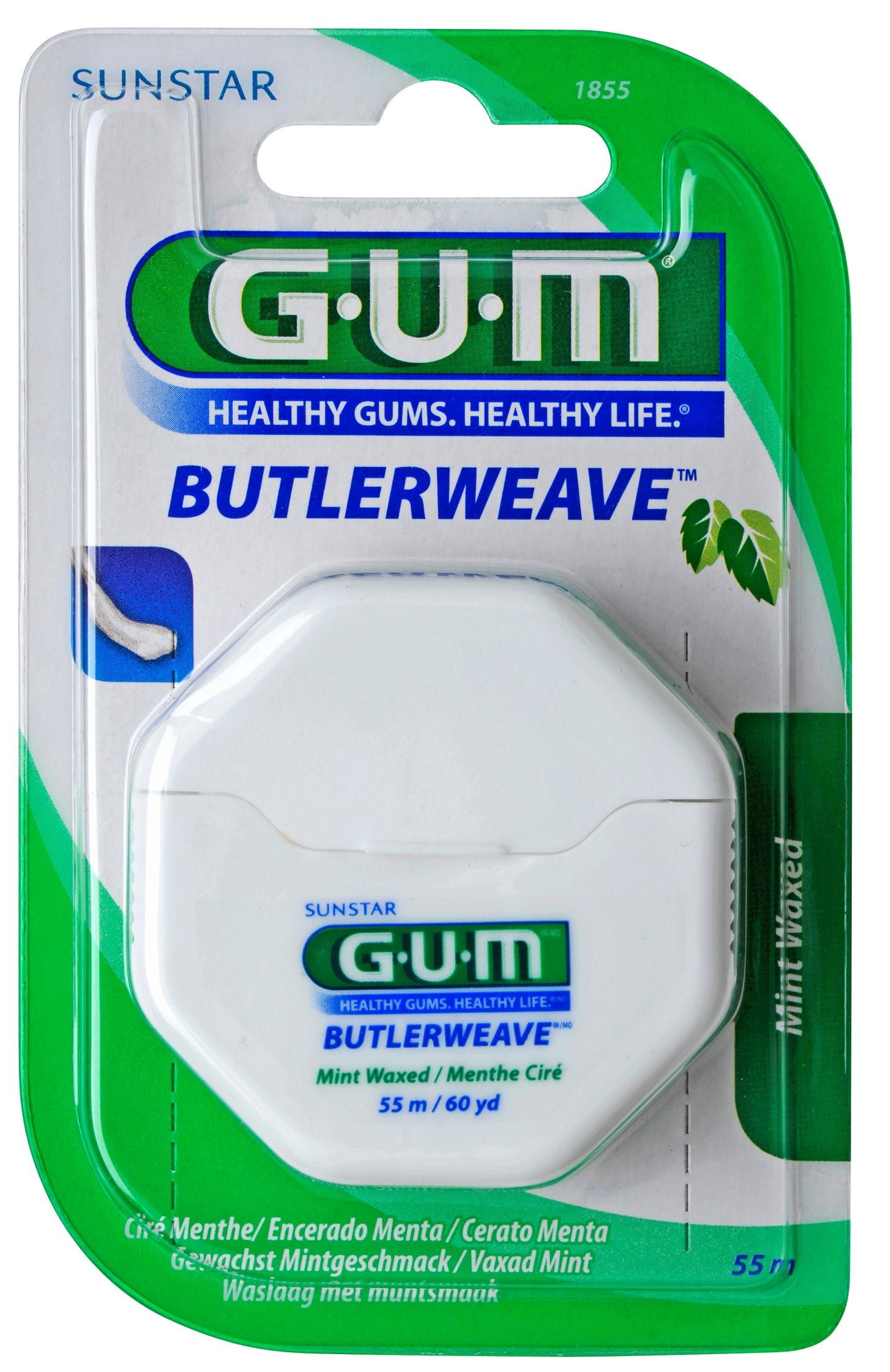 GUM Butlerweave waxed mint 55 meter 1.00 Stuks