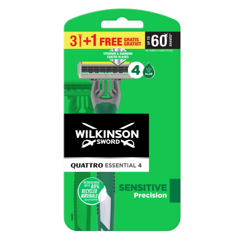 Wilkinson Quattro sensitive 3 + 1 4 Stuks
