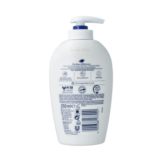 Dove Pompzeep verzorgende handzeep 250.00 Milliliter
