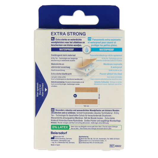 Hansaplast Extra strong waterproof pleisters 8 Stuks