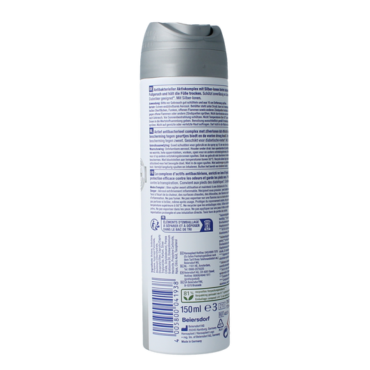 Hansaplast Silver active voet deodorant 150.00 Milliliter