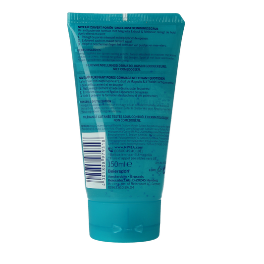 Nivea SOS zuivert porien dagelijkse reinigingsscrub 150 Milliliter