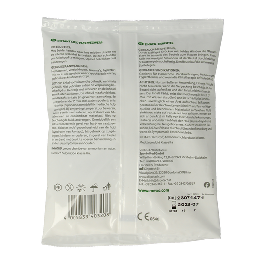 Rowo Instant coldpack 14 x 17cm 1.00 Stuks