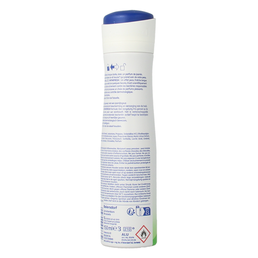 Nivea Deodorant spray fresh pure jasmine 150 Milliliter