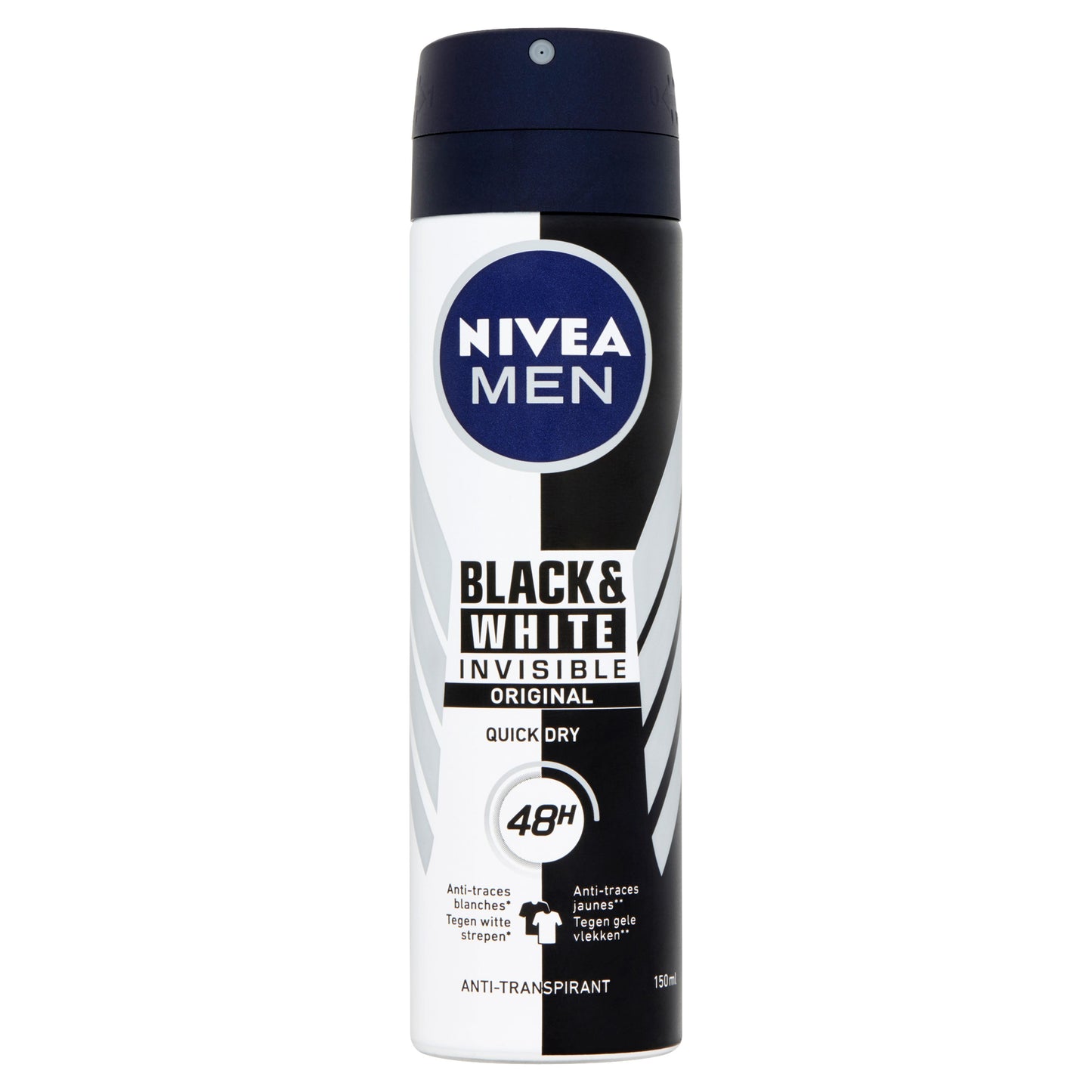Nivea Men deodorant spray invisible black & white 150 Milliliter