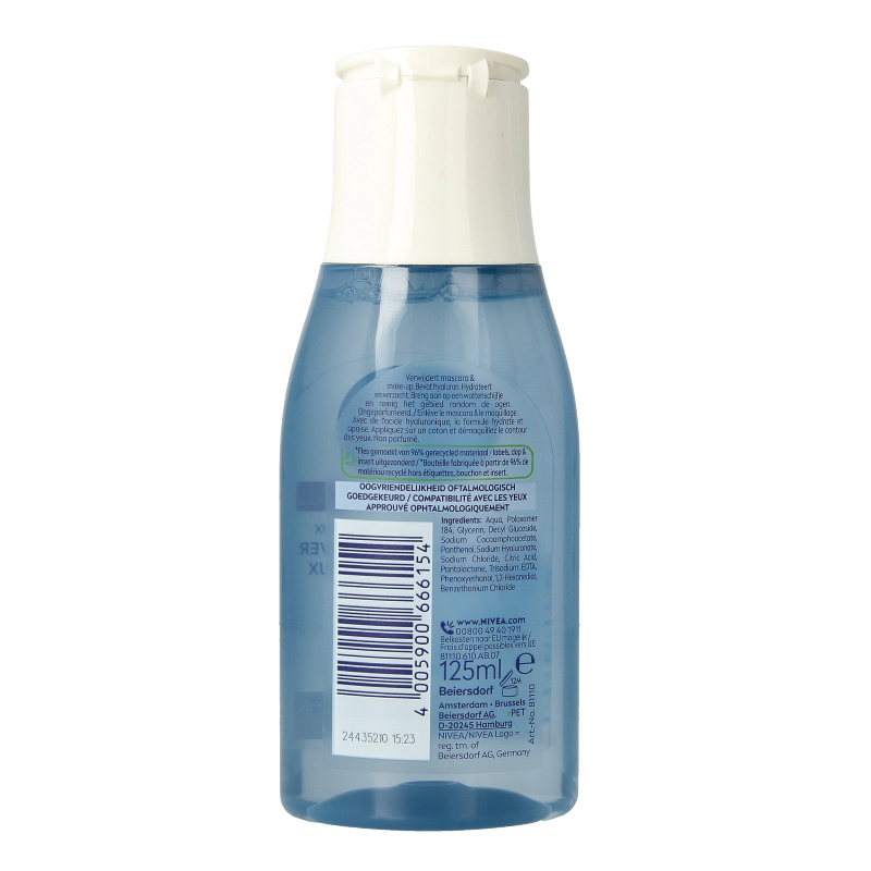 Nivea Oogmake-up remover extra mild 125 Milliliter
