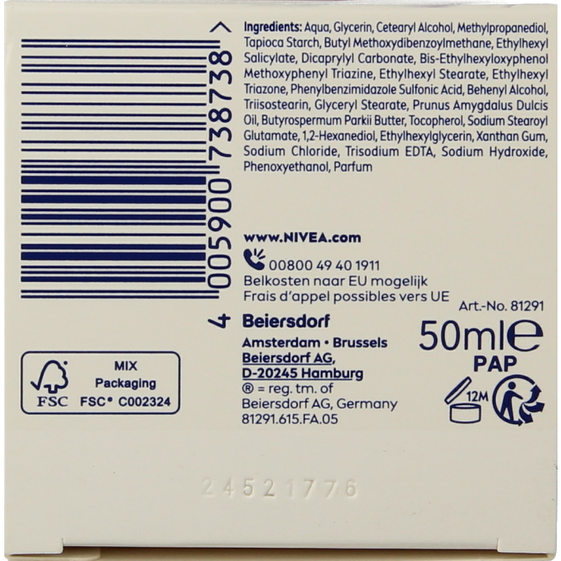 Nivea Essentials dagcreme verzachtend droge/gev huid 50 Milliliter