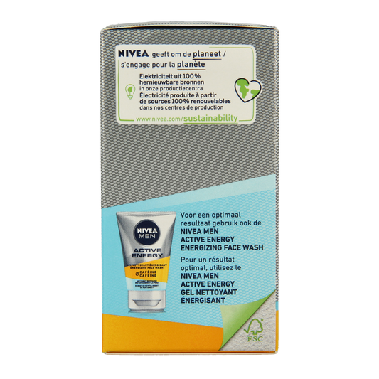 Nivea Men active energy gezichtsgel fresh look 50.00 Milliliter