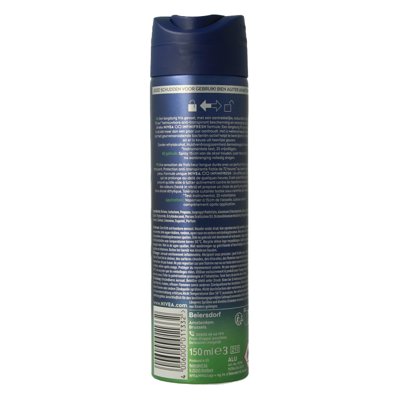 Nivea Men deodorant spray fresh sensation 150 Milliliter