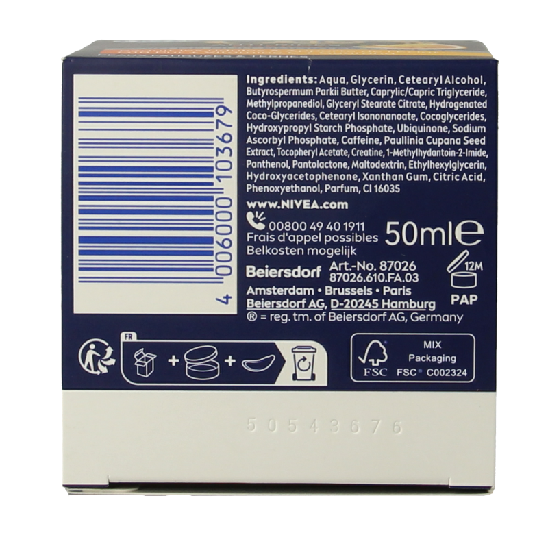 Nivea Q10 energy nachtcreme anti rimpel 50 Milliliter