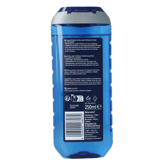 Nivea Men shampoo strong power 250.00 Milliliter