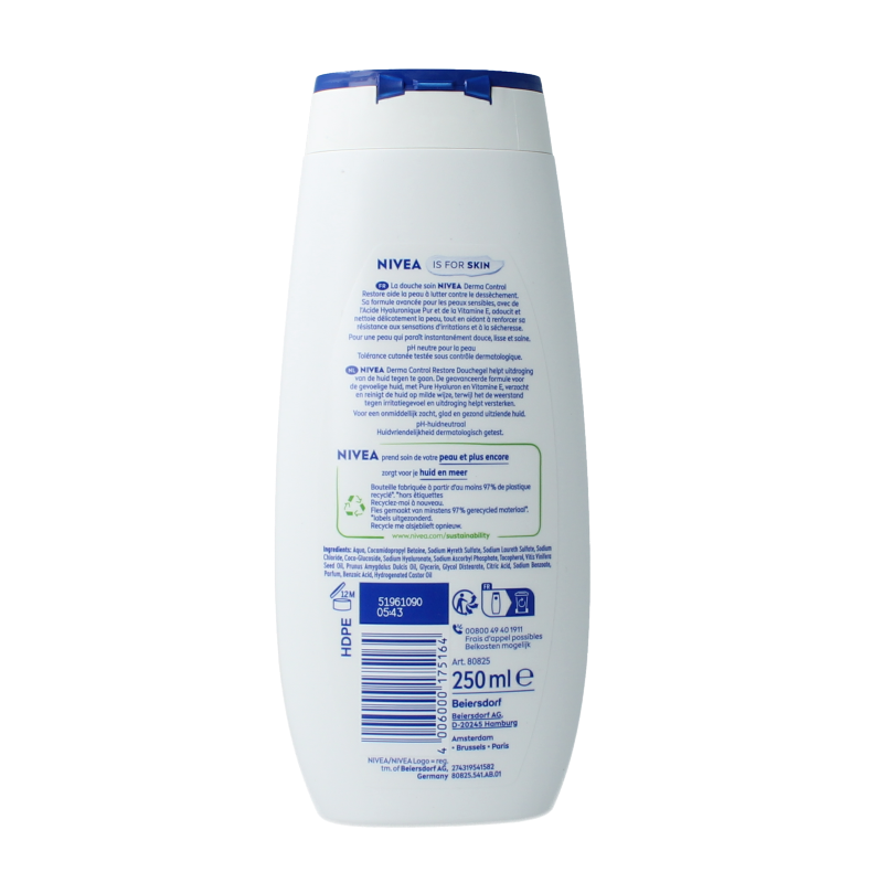 Nivea Douchegel derma control restore 250 Milliliter