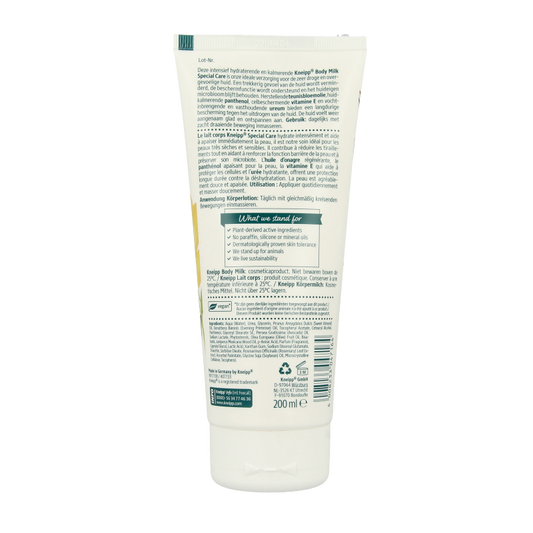 Kneipp Special care body milk +10% ureum teunisbloem 200 Milliliter