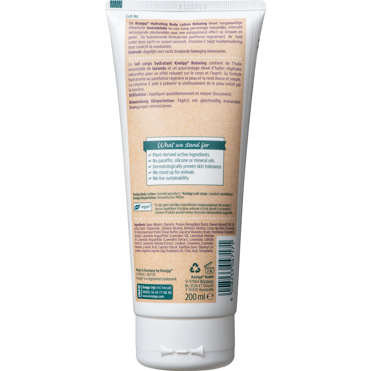 Kneipp Relaxing hydrating bodylotion lavendel 200 Milliliter