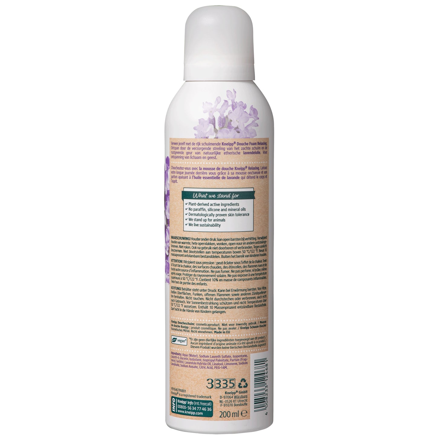 Kneipp Douche foam relaxing lavendel 200 Milliliter