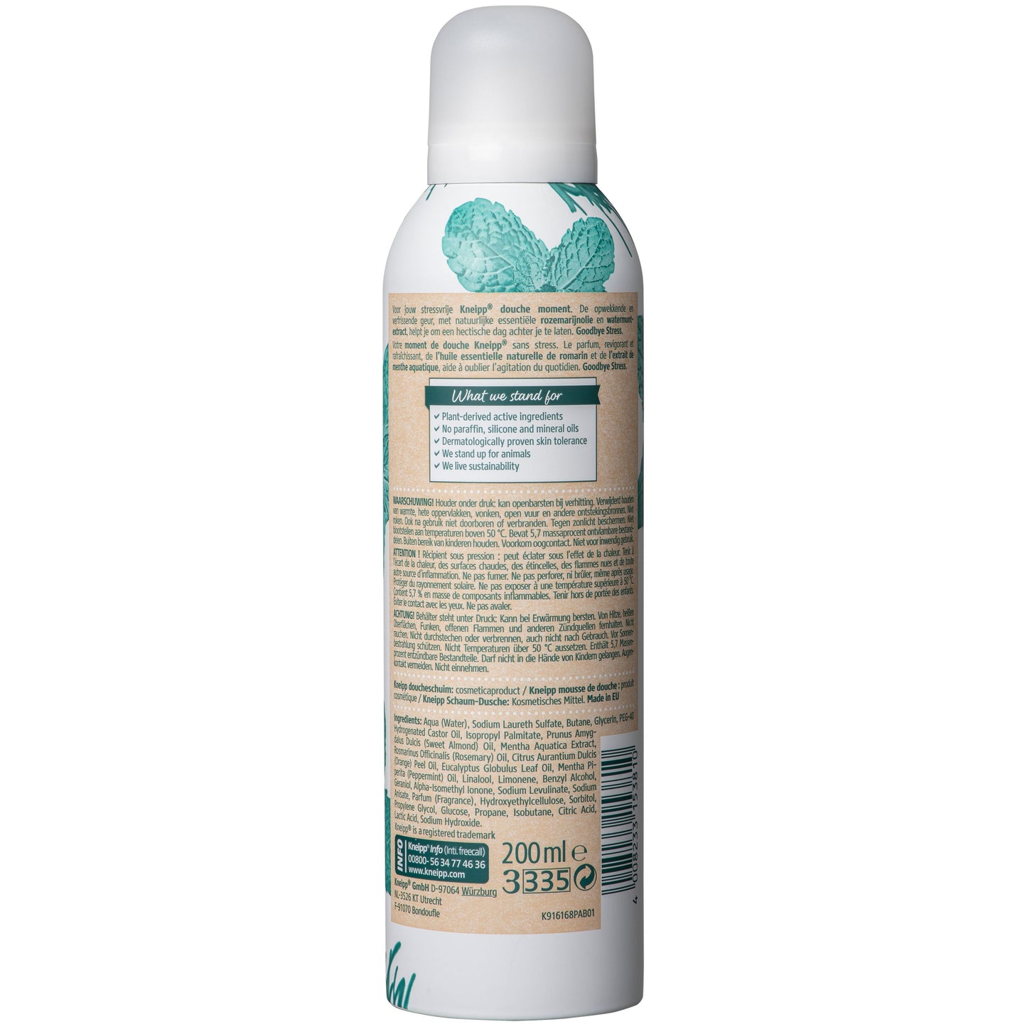 Kneipp Goodbye stress douchefoam 200.00 Milliliter