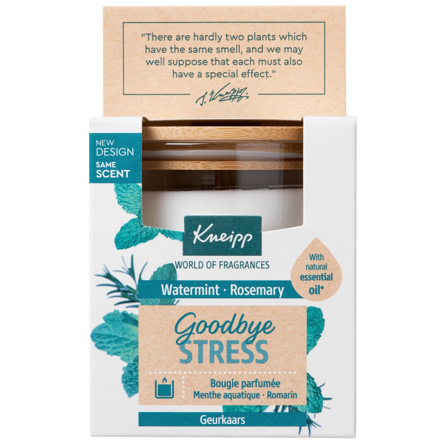 Kneipp Goodbye stress geurkaars 145.00 Gram