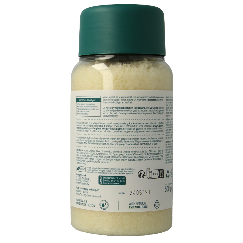 Kneipp Foot care voetbadkristal vitalizing calendula sina 600 Gram