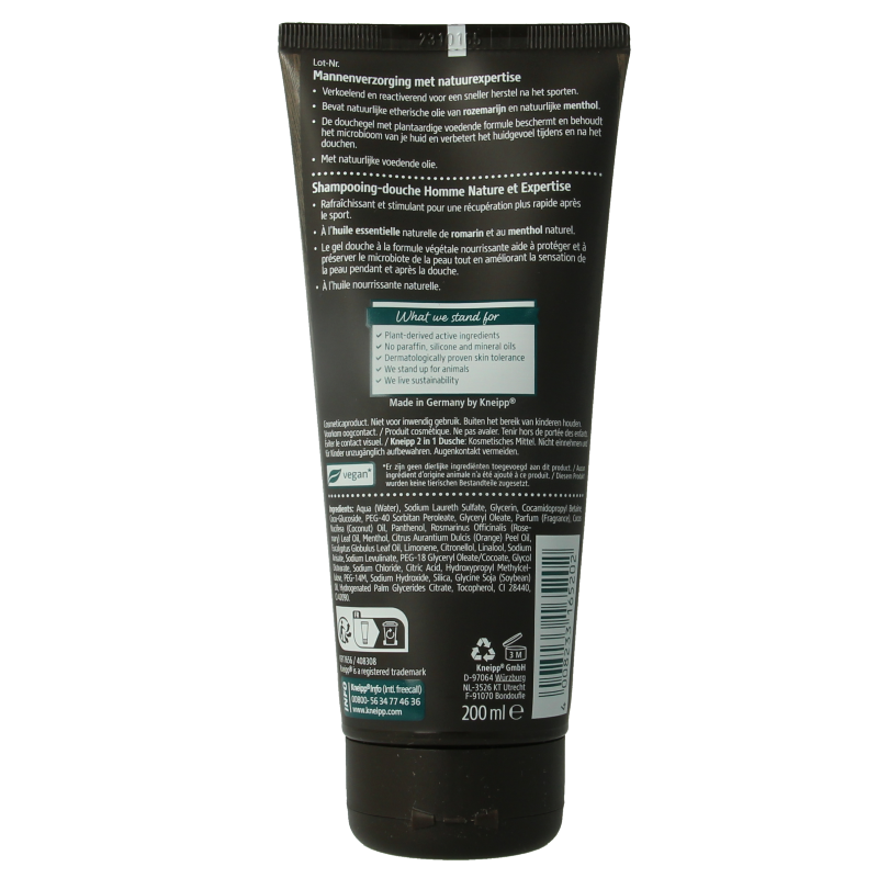 Kneipp Men body & hair 2-in-1 douche sport 200 Milliliter