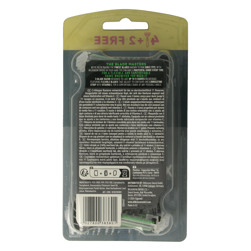 Wilkinson Xtreme III black edition 4+2 stuks 6 Stuks