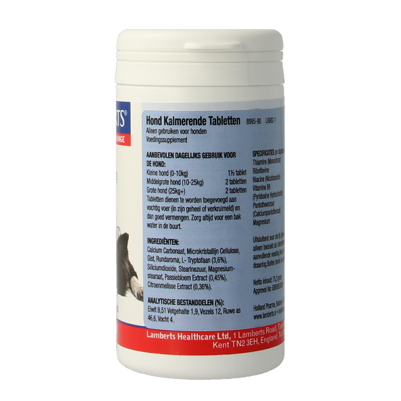 Lamberts Hond (kalmerende tabletten voor dieren) 90 Tabletten