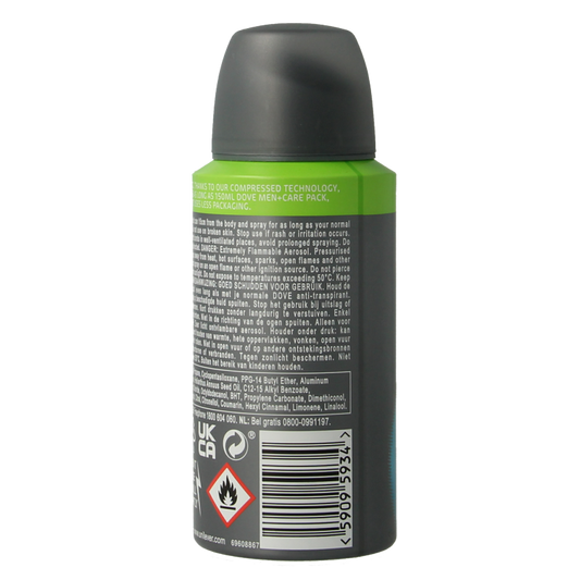 Dove Deodorant spray men+ care clean comfort 75 Milliliter
