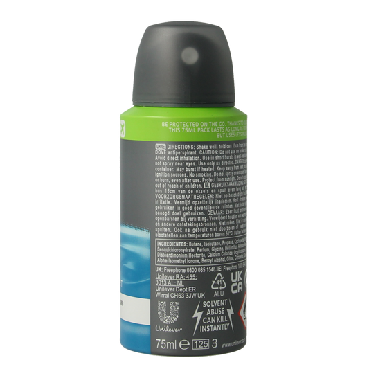 Dove Deodorant spray men+ care clean comfort 75.00 Milliliter