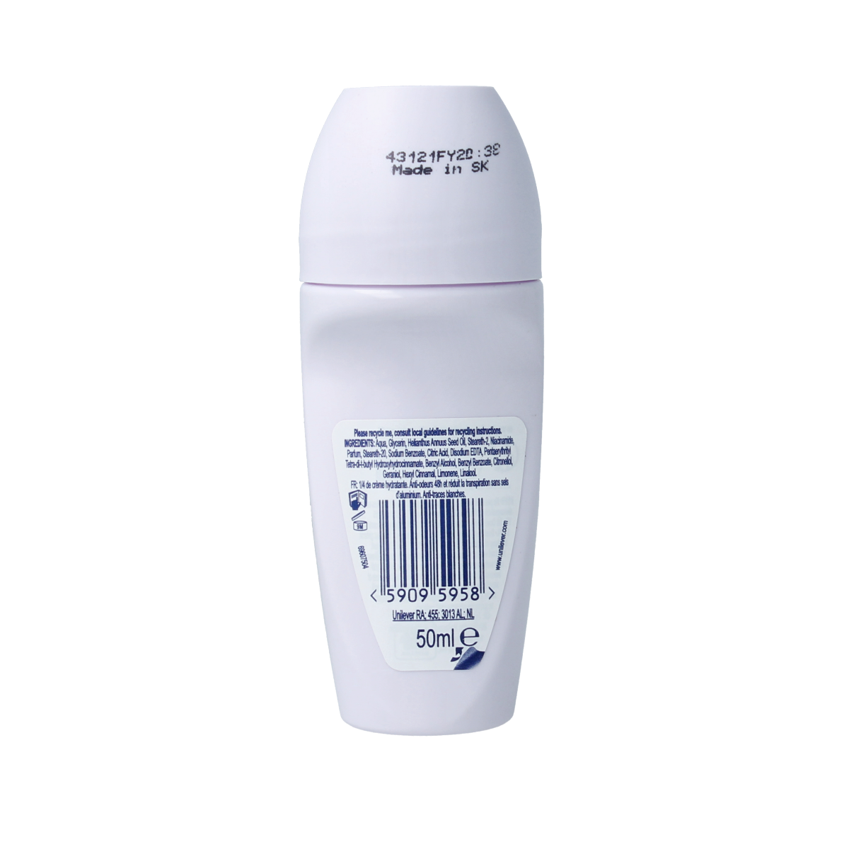 Dove Deodorant roller invisible care 0% 50.00 Milliliter
