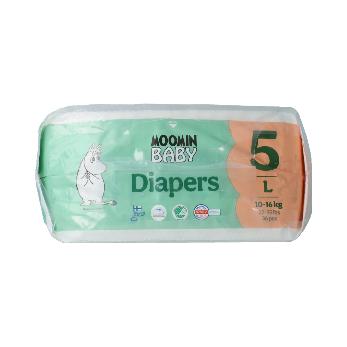 Moomin Moomin Baby luiers maat 5 36 pcs. 10-16 kg 36.00 Stuks