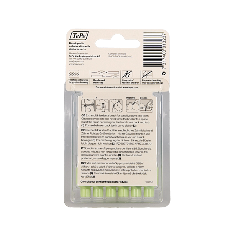 TePe Interdentale rager extra soft licht groen maat 5 6 Stuks