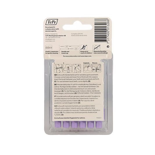 TePe Interdentale rager extra soft licht lila maat 6 6 Stuks