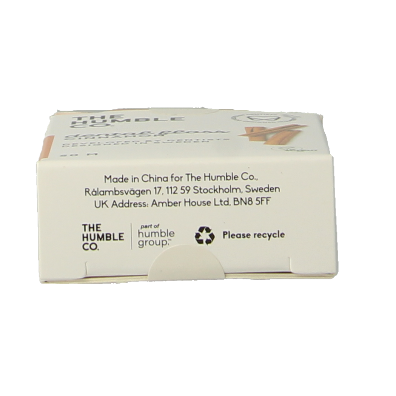 The Humble Co Dental floss cinnamon 50 meter 1 Stuks