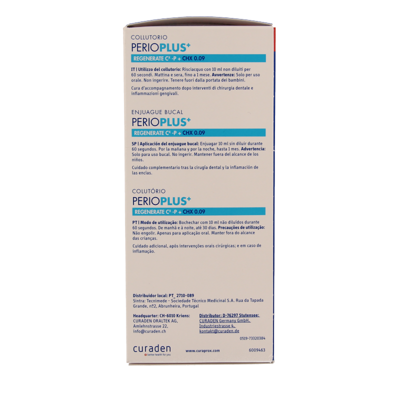 Curaprox Perio plus regenerate CHX 0.09 200 Milliliter