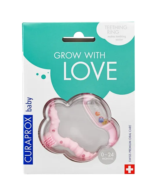 Curaprox Bijtring roze 1 Stuks