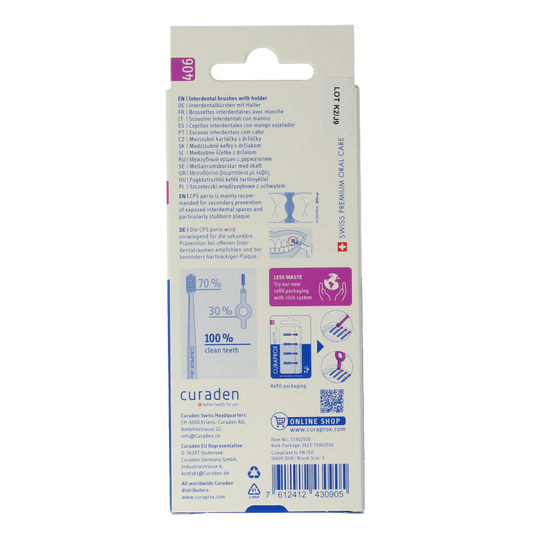 Curaprox Perio start 406 fuchsia 5 Stuks