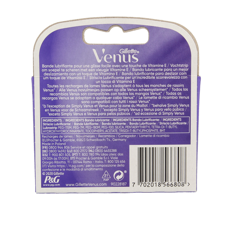 Gillette Venus deluxe smooth sensitive 3 Stuks
