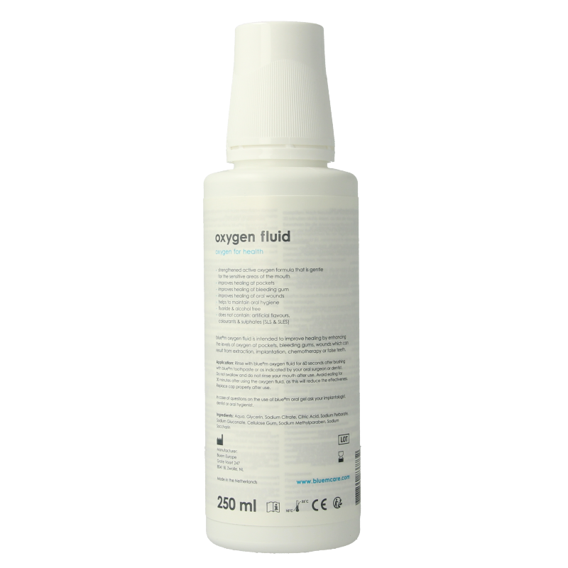 Bluem Mondwater oxygen fluid 250 Milliliter