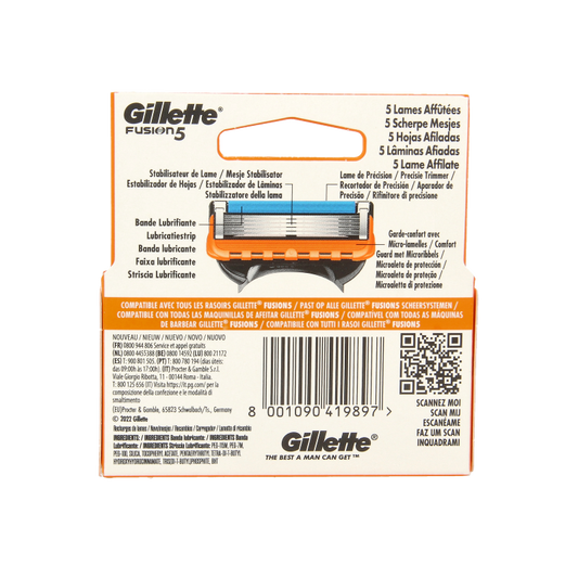 Gillette Fusion mesjes base 4 Stuks