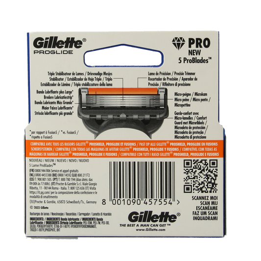 Gillette Fusion pro glide manual mesjes 3 Stuks