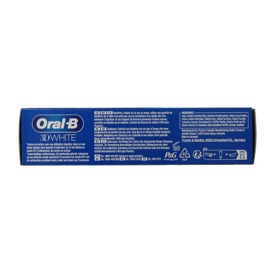 Oral B Tandpasta 3D white arctic fresh 75 Milliliter