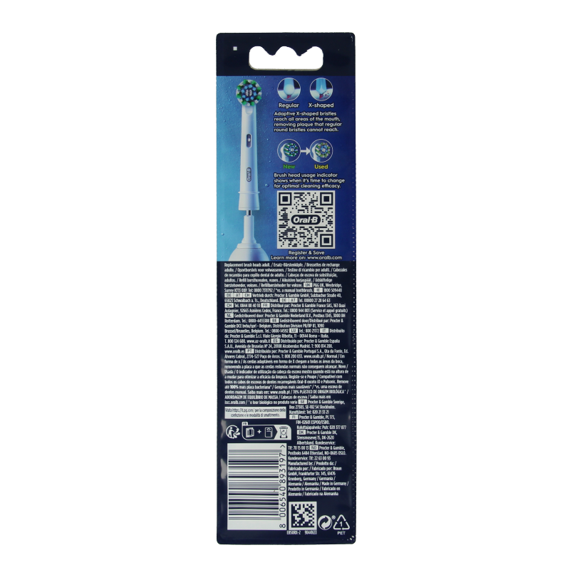 Oral B Opzetborstel cross action 2 Stuks