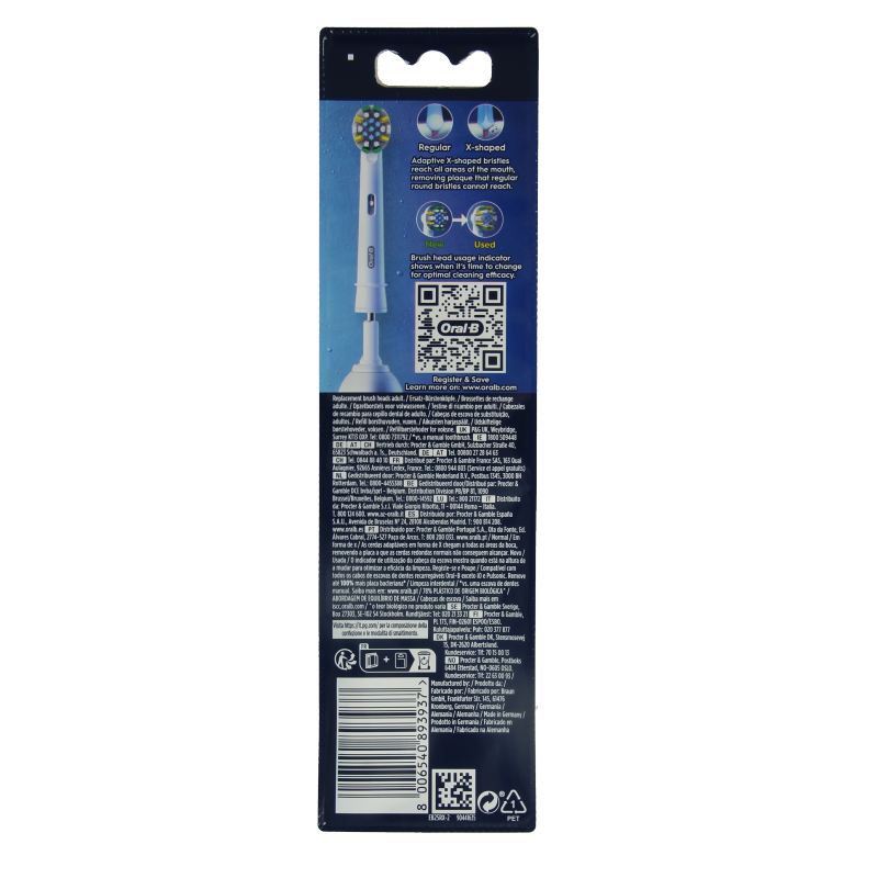 Oral B Opzetborstel floss action 2 Stuks