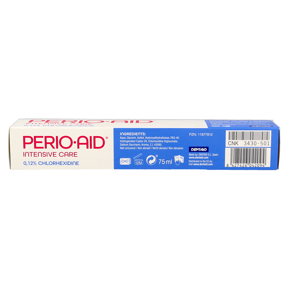 Perio Aid Intensive care tandpasta gel 0.12% CHX 75.00 Milliliter