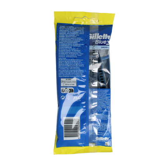 Gillette Blue 3 wegwerpmesjes 6 Stuks