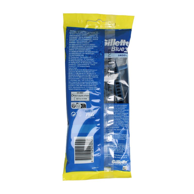 Gillette Blue 3 wegwerpmesjes 6 Stuks