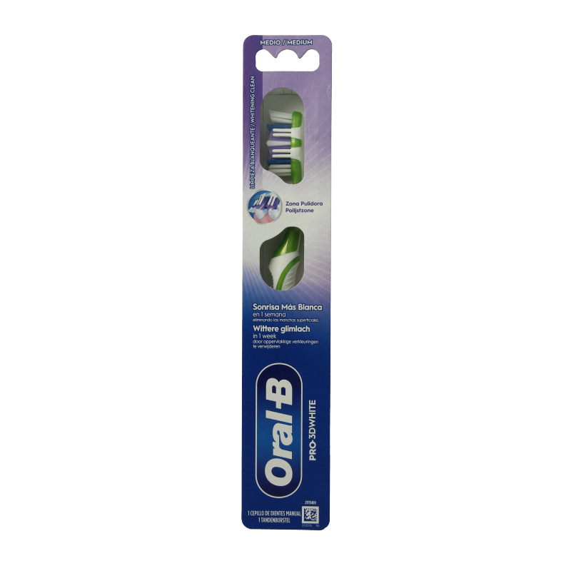 Oral B Hand tandenborstel Pro 3D white 1 Stuks