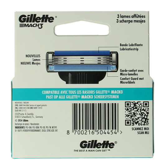 Gillette Mach3 blades 5.00 Stuks