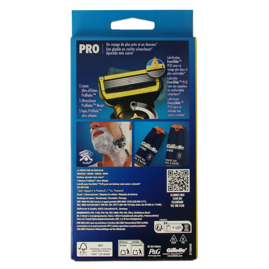 Gillette Proshield yellow razor 2 Stuks